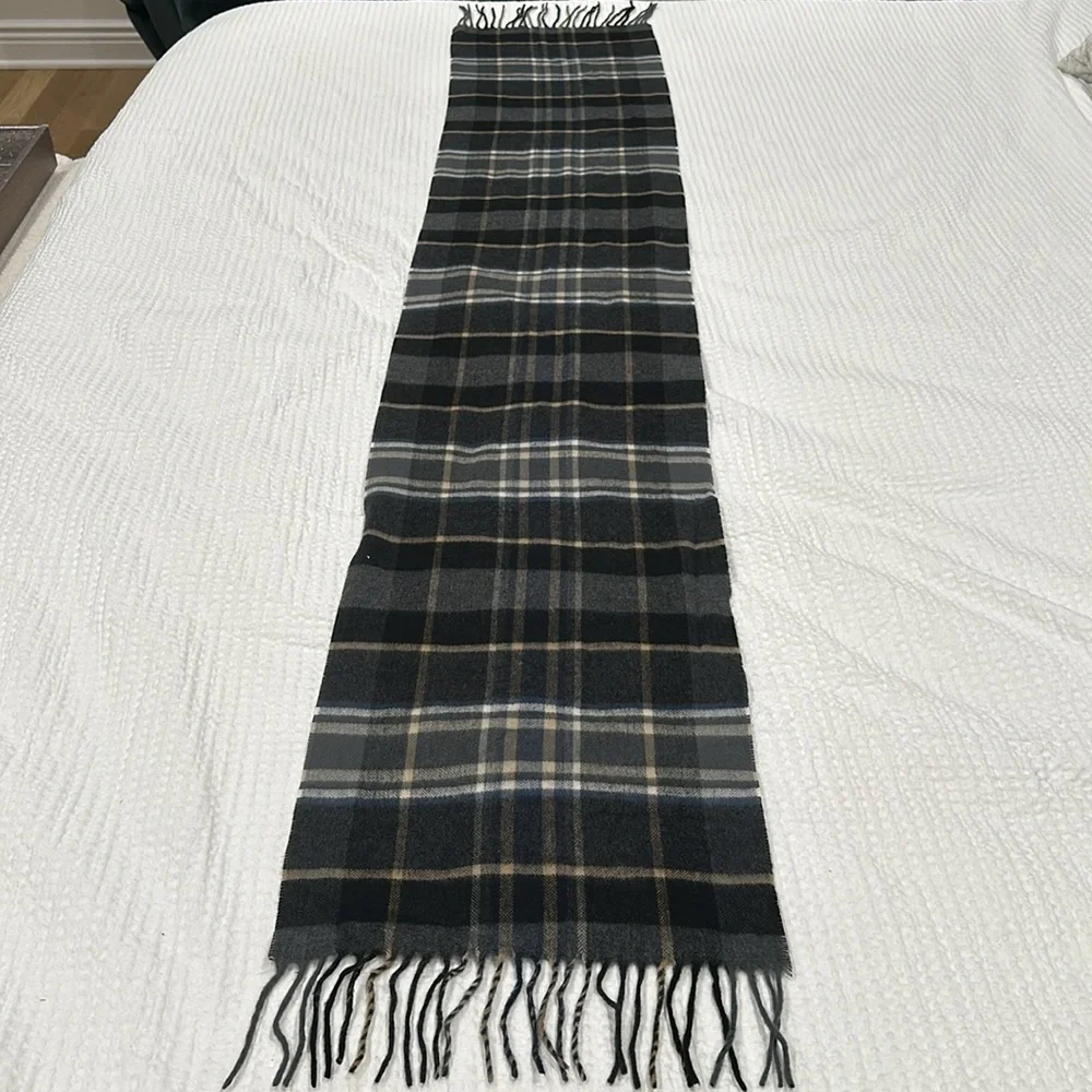 Bloomingdale’s plaid scarf